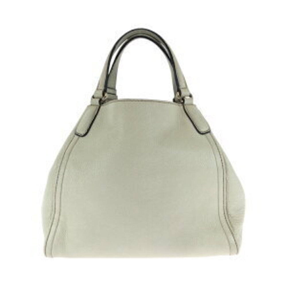 Gucci Leather Ivory Soho Interlocking Shoulder White Handbag Fringe